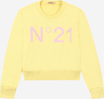 N°21 Sweatshirt in Geel: voorkant