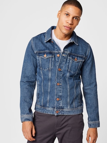 JACK & JONES Between-Season Jacket 'JEAN' in Blue: front