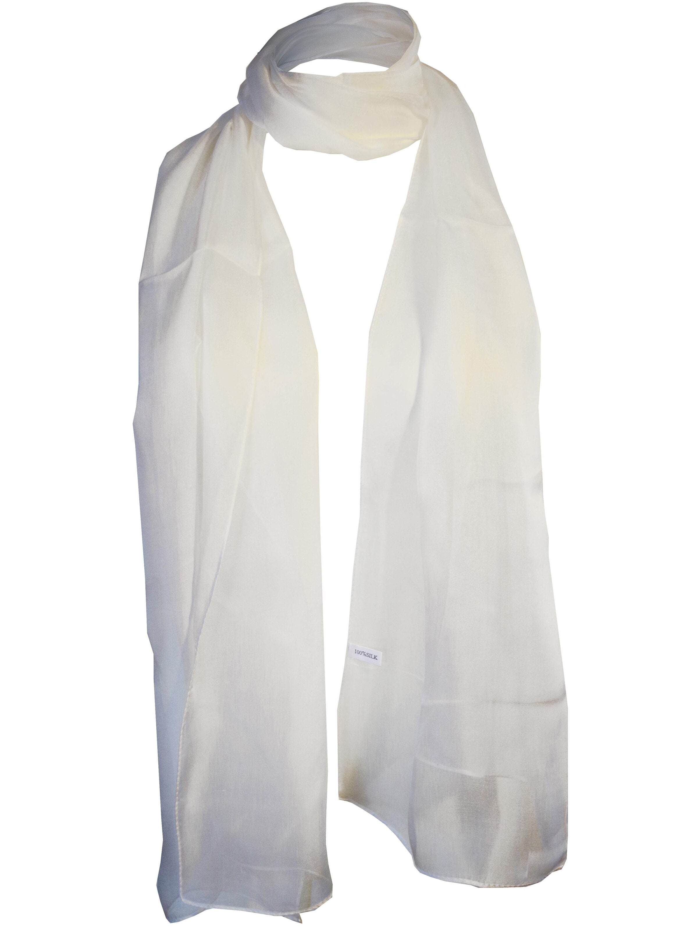 Posh Gear Halsduk 'Chiffon Scialle' i vit
