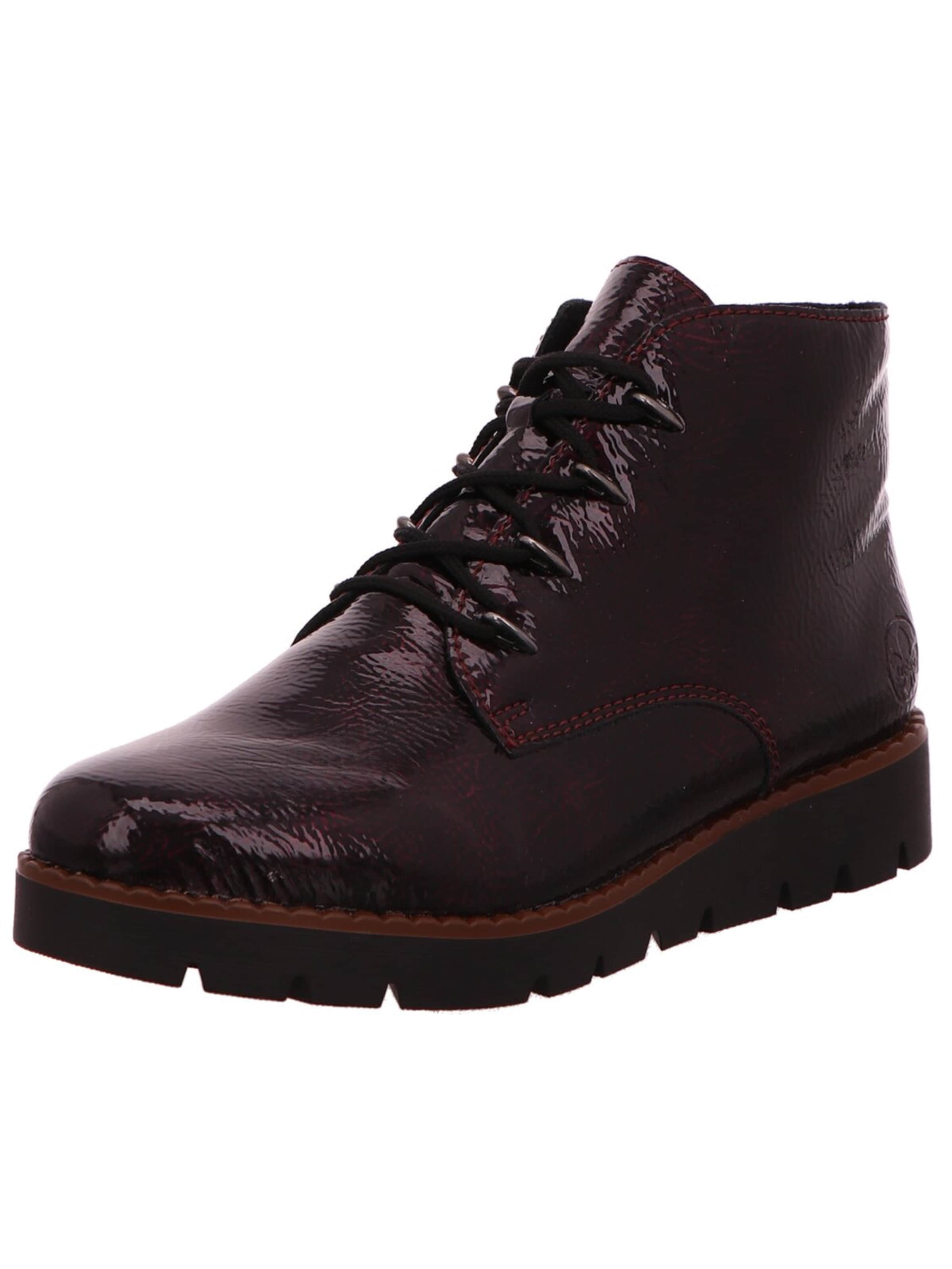 Rieker - Botas 'Stiefel Damen 44902-35 Kunststoff (Synthetik) in bordeaux' en rojo: frente