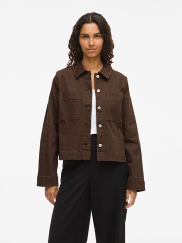 Veste mi-saison 'VIChia' VILA en marron : devant