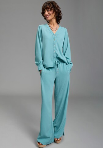 LAURA SCOTT Wide leg Pants in Blue