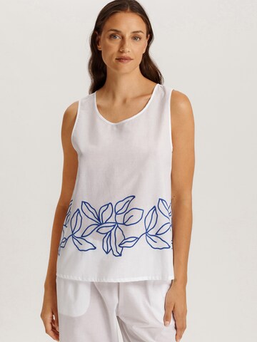 Hanro Pajama shirt ' Liz ' in White: front