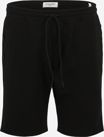 Regular Pantalon 'GORDON' Jack & Jones Plus en noir : devant