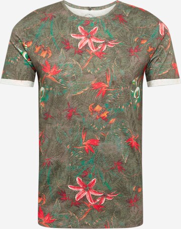 Key Largo Regular Fit T-Shirt 'JUNGLES' in Grün: predná strana