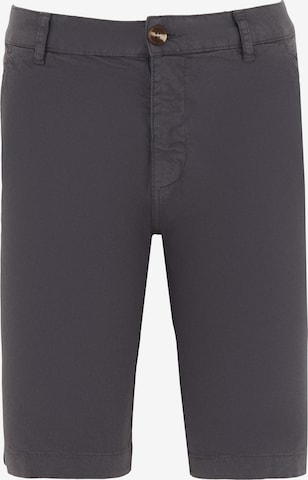 Organication Slimfit Shorts in Grau: Vorderseite