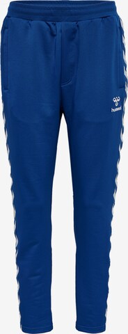 Hummel Regular Workout Pants 'Nathan 2.0' in Blue: front