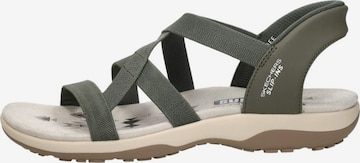 Sandales 'Slip-Ins: Reggae Slim' SKECHERS en vert : devant