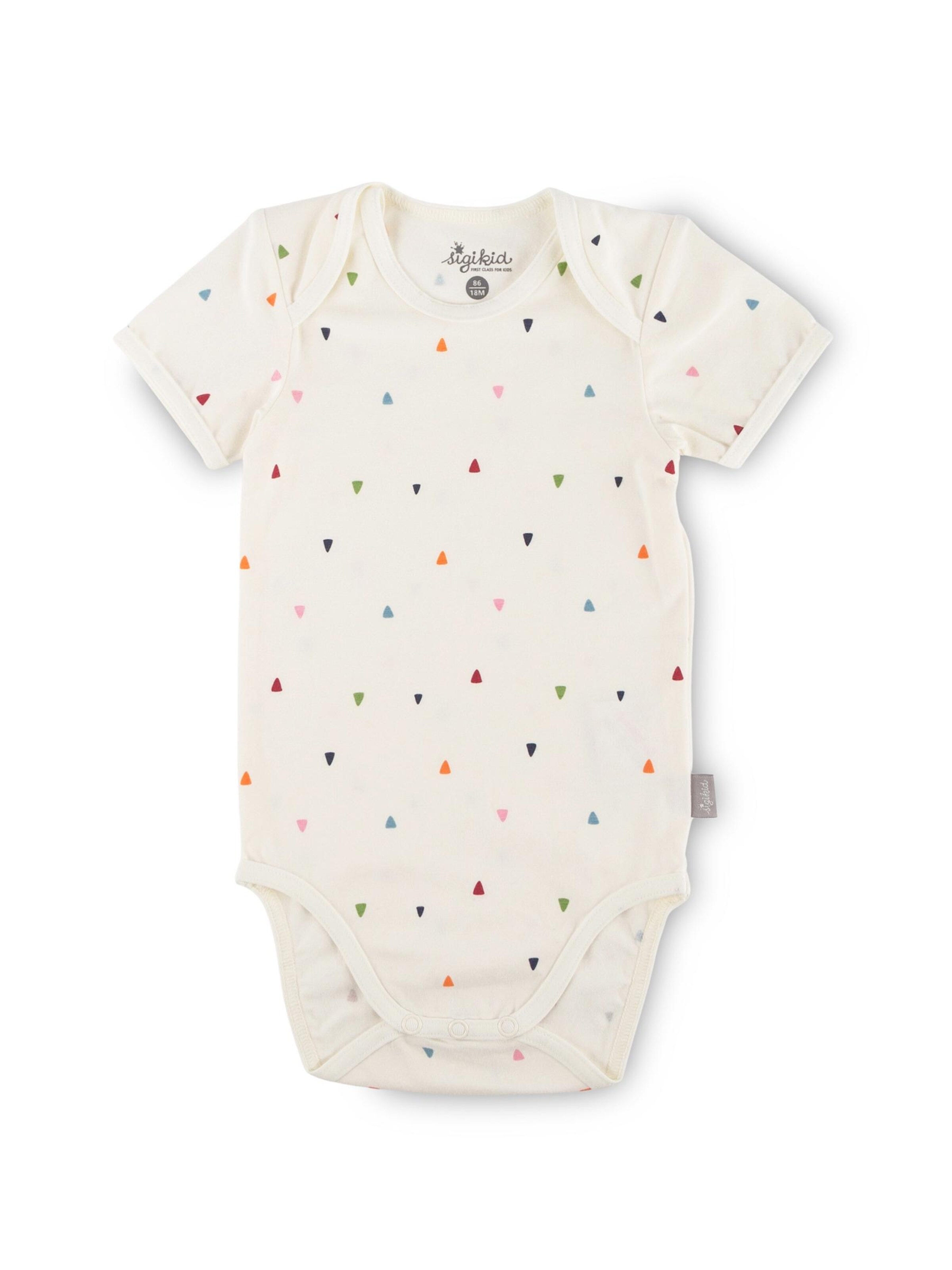 SIGIKID Strampler/Body‌‌ in Weiß: Vorderseite
