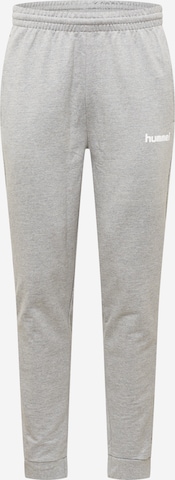 Hummel Sportovní kalhoty – šedá: přední strana