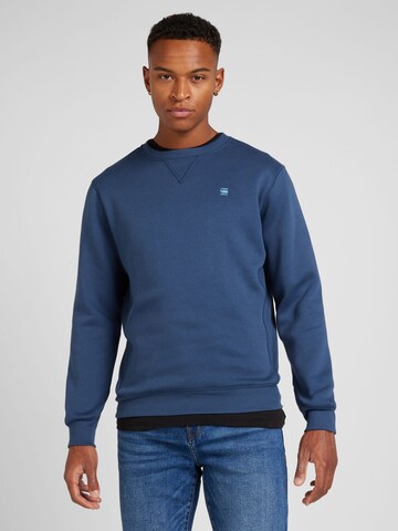 G-STAR Sweatshirt in Blau: Vorderseite