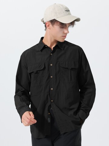 Youthup Regular fit Button Up Shirt in Black