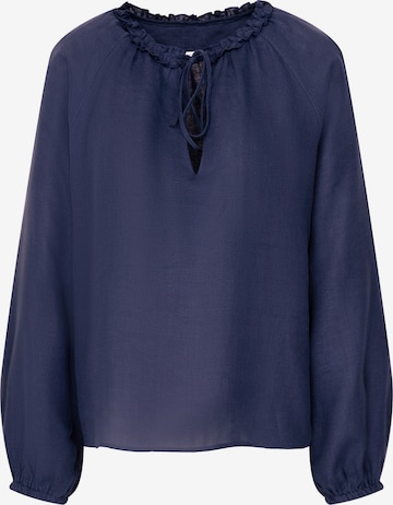 Chemisier 'Schwarze Rose' SEIDENSTICKER en bleu : devant