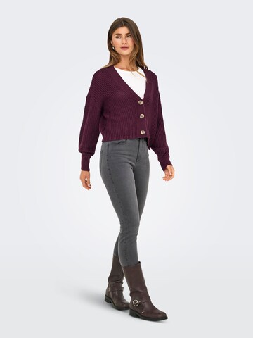 ONLY Gebreid vest 'ONLCAROL' in Lila