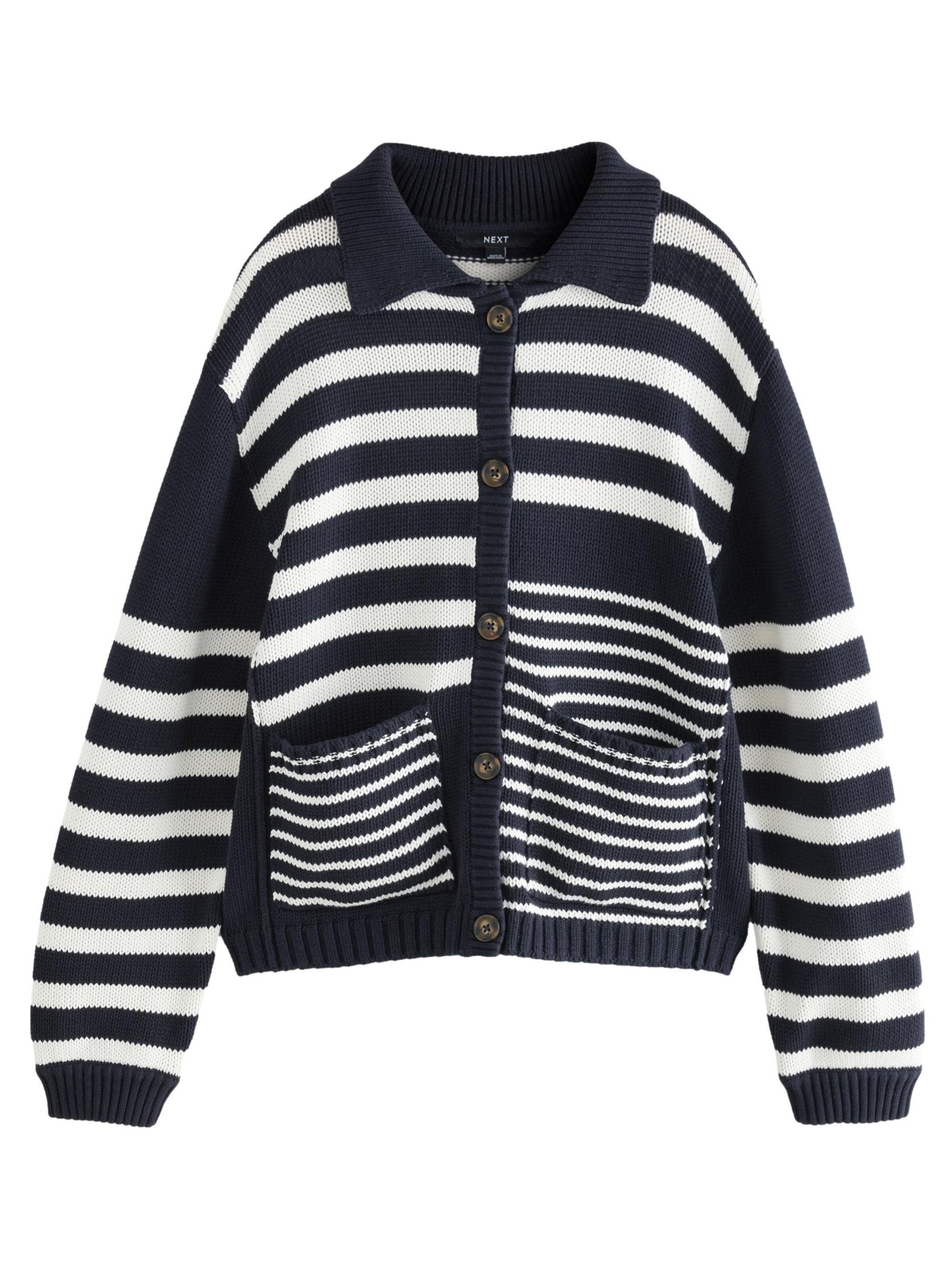 Next Strickjacke in Blau: Vorderseite