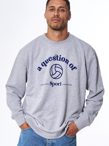 A Question Of (AQO) Sweatshirt in Grey: front