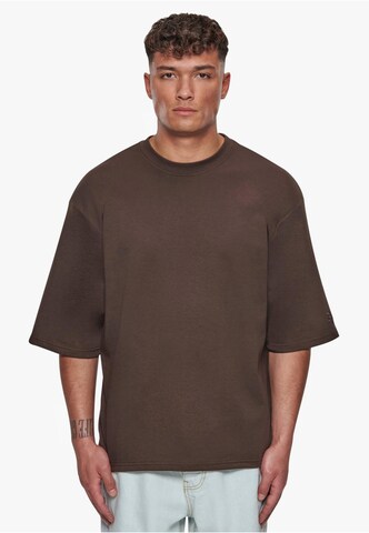 T-Shirt Dropsize en marron : devant