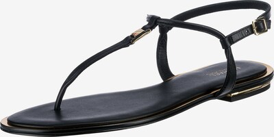 MICHAEL Michael Kors Zehentrenner in gold / schwarz, Produktansicht