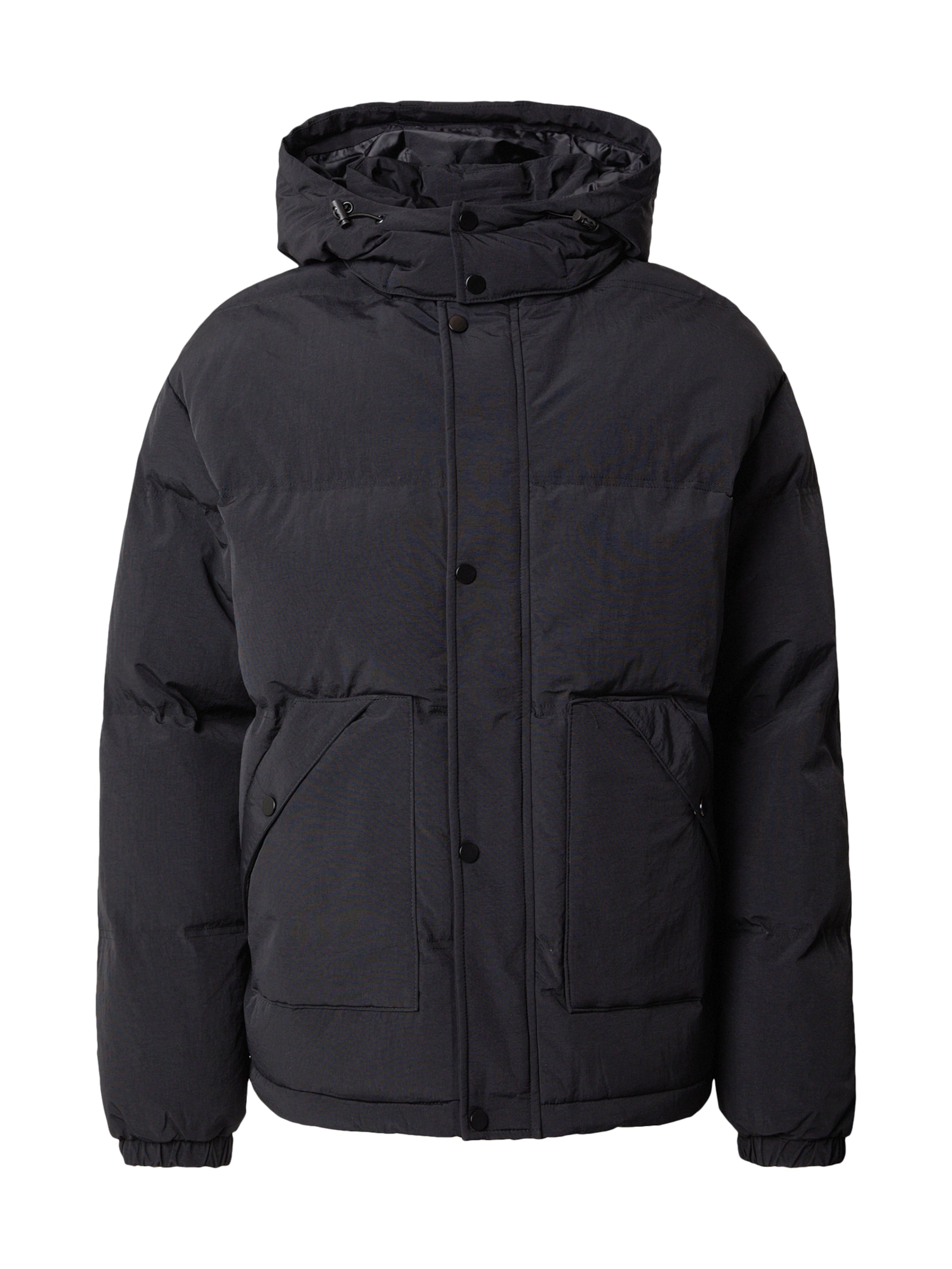 ABOUT YOU Χειμερινό μπουφάν 'Simeon' σε μαύρο: μπροστά