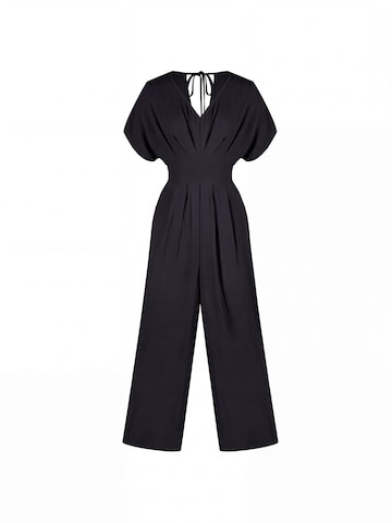 Cupshe Jumpsuit 'Tie-Back' in Black: front