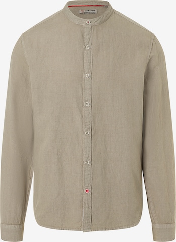 TIMEZONE Shirt 'Stand-up-collar' in Green: front