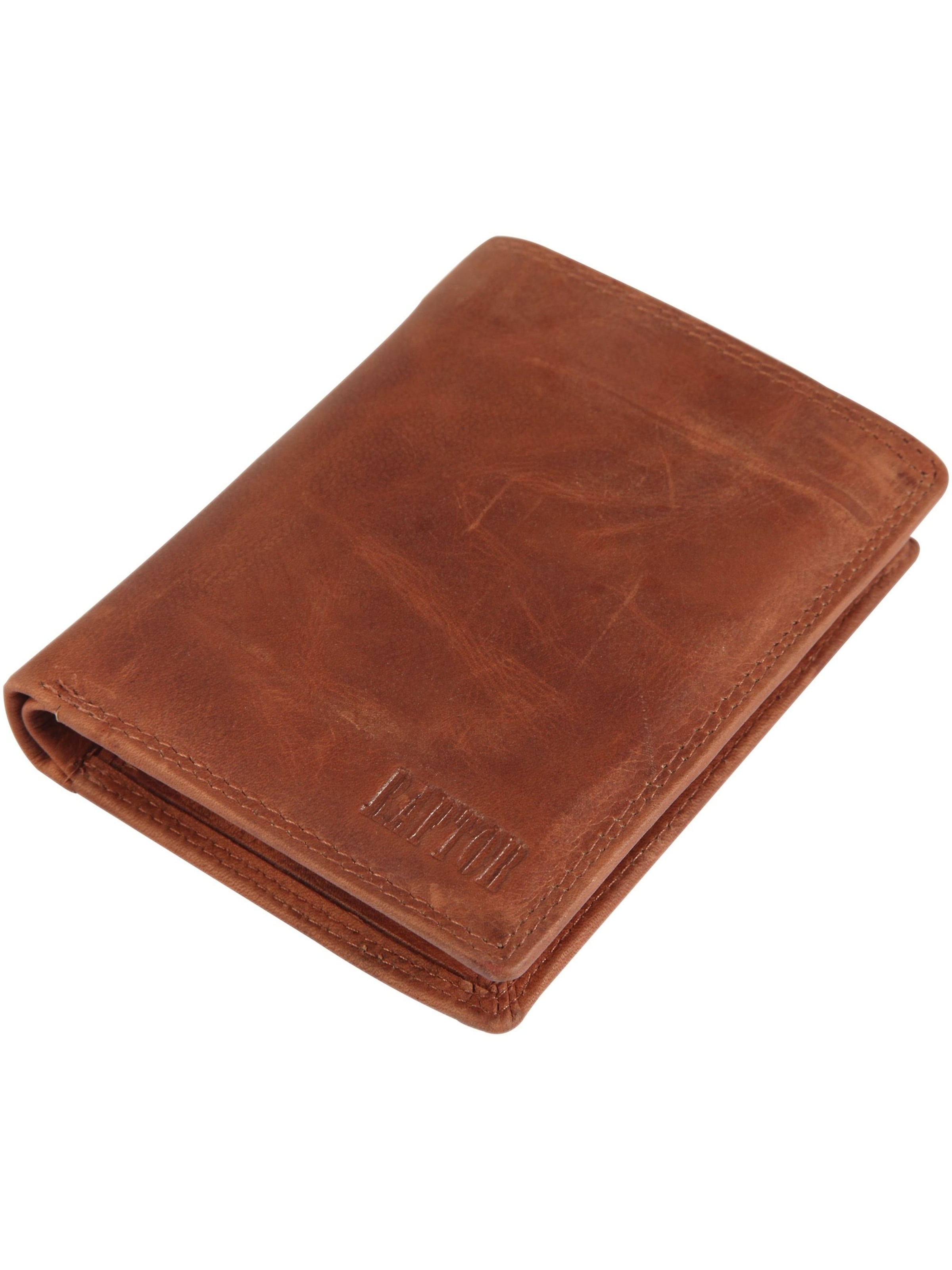 Raptor Wallet 'langlebig' in Brown: front