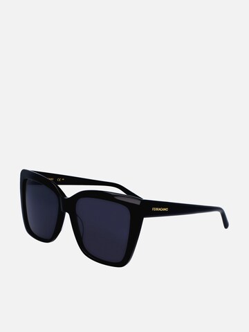 FERRAGAMO Zonnebril in Zwart: voorkant