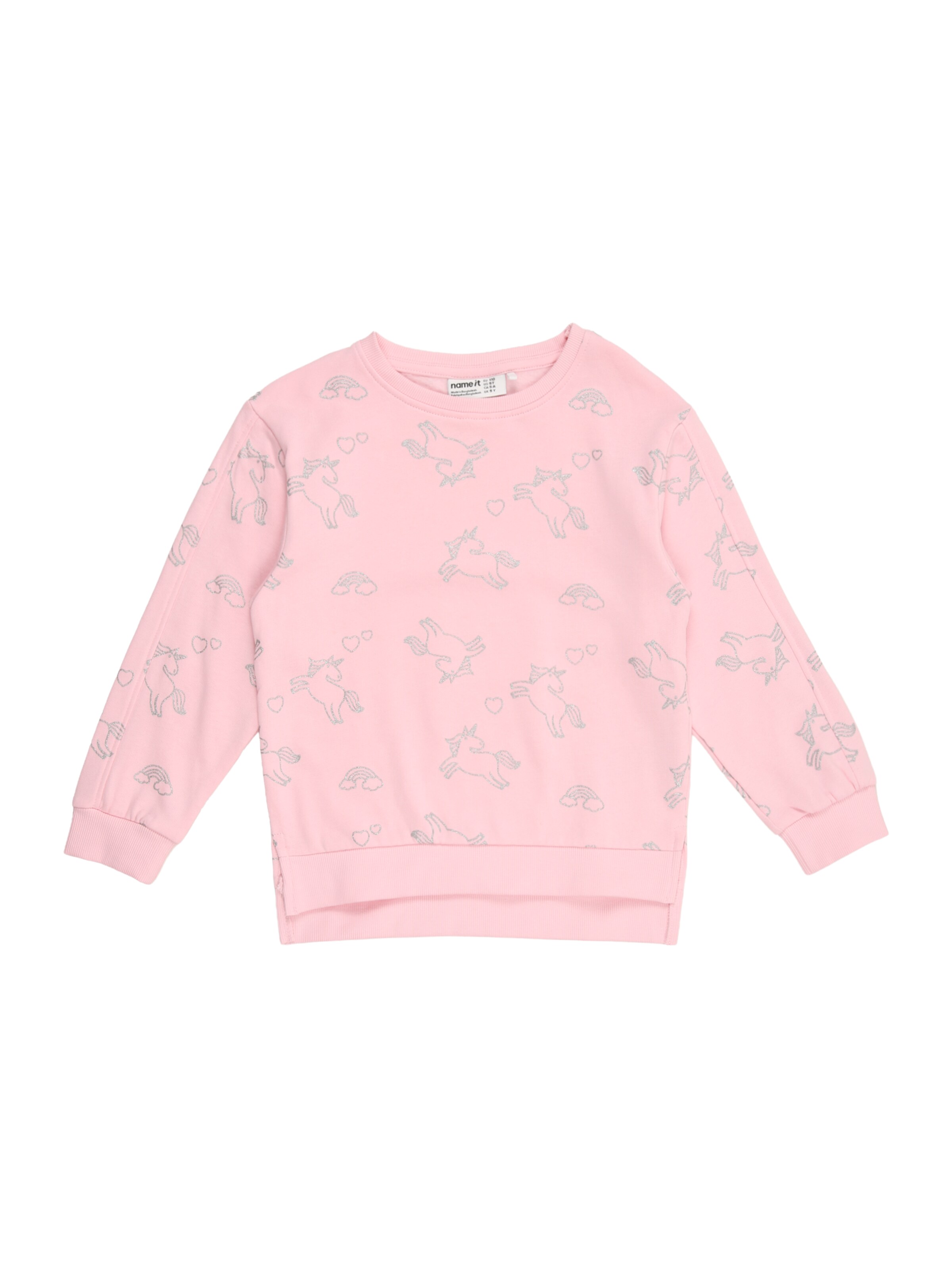 NAME IT Sweatshirt 'NMFBIRKY' in Pink: front