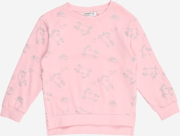NAME IT Sweatshirt 'NMFBIRKY' in Pink: front
