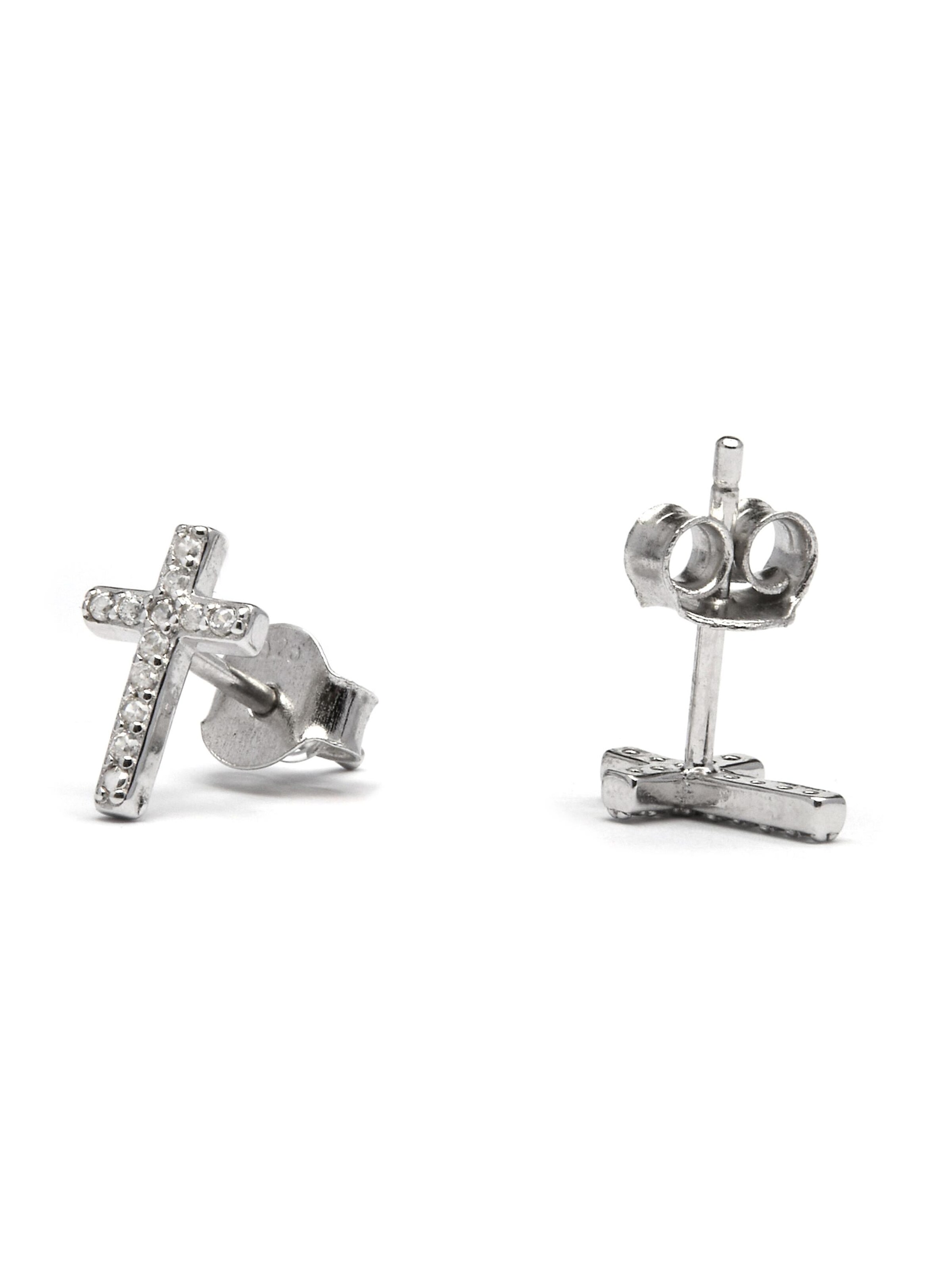 Boucles d'oreilles 'Zudis' Luxenter en blanc