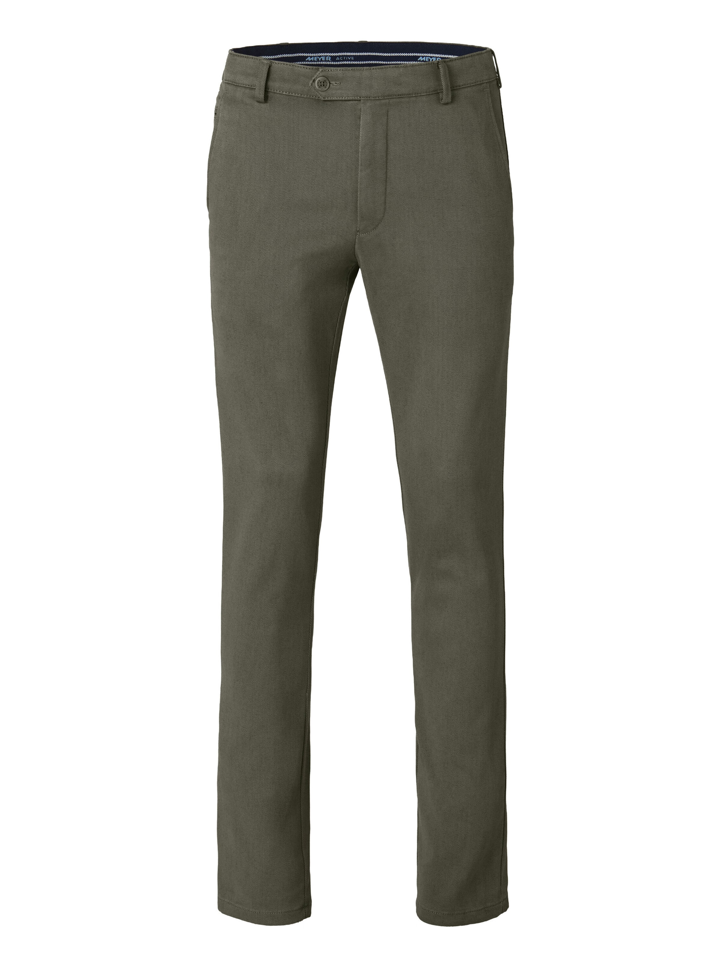 Regular Pantalon chino 'Bonn 2-3615' MEYER en vert : devant