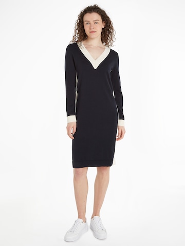 TOMMY HILFIGER Knitted dress in Blue: front