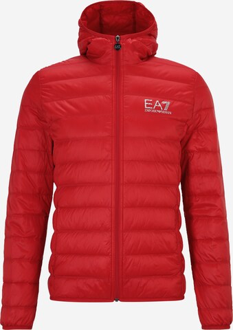 Veste mi-saison EA7 Emporio Armani en rouge : devant