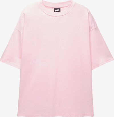 Pull&Bear Koszulka 'STWD OFF THE RADAR' w kolorze ciemnofioletowy / różowy pudrowy / białym, Podgląd produktu