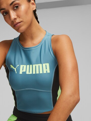 PUMA Sports top in Blue: front