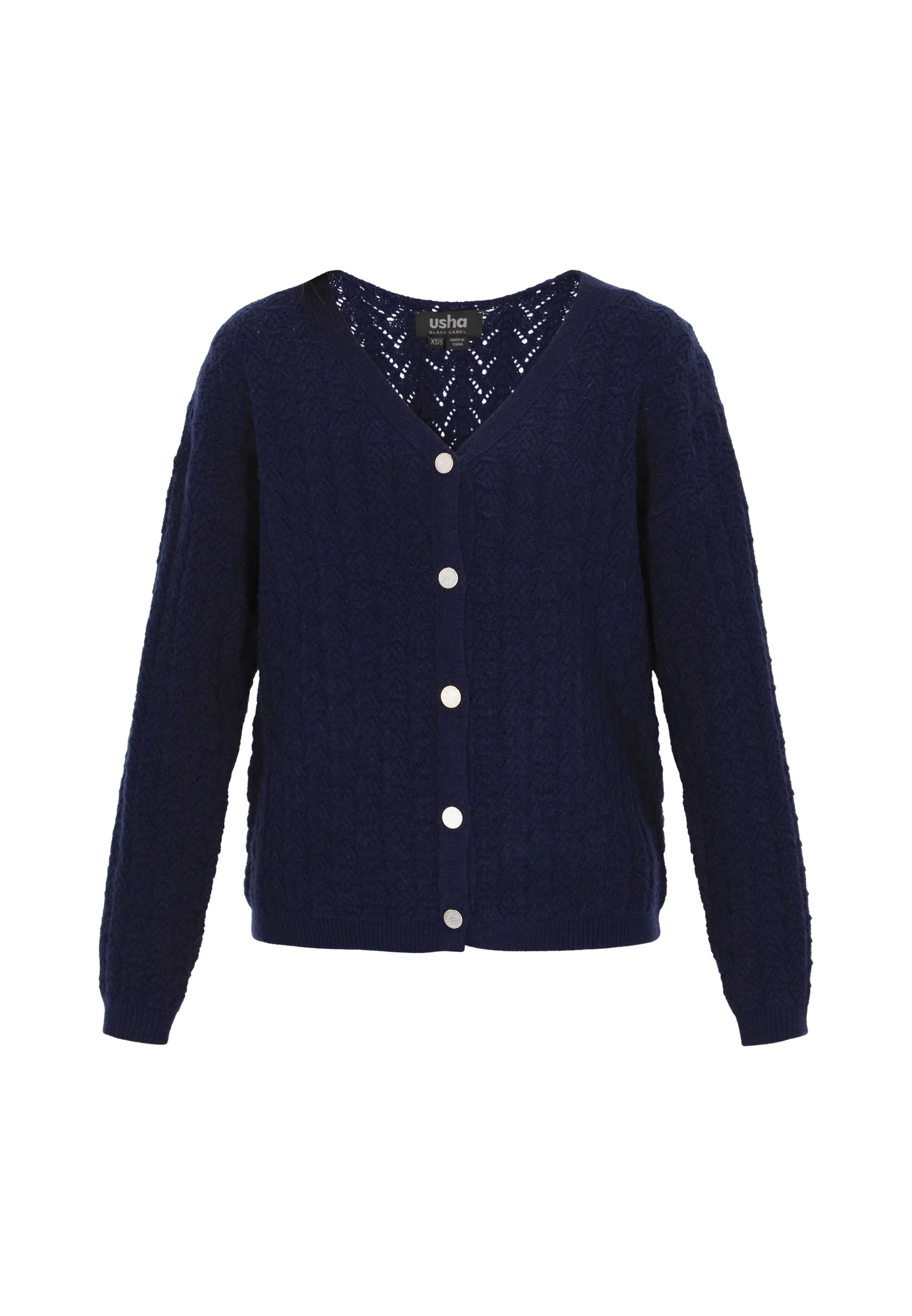 Cardigan usha BLACK LABEL en bleu : devant