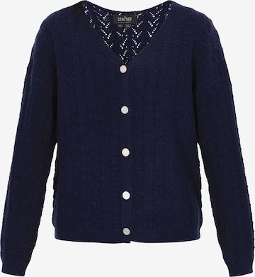 Cardigan usha BLACK LABEL en bleu : devant