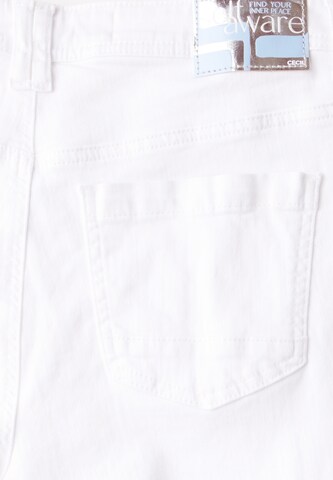 CECIL Loosefit Wide Leg Jeans in Weiß