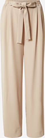 Soyaconcept Wide leg Pleat-front trousers in Beige: front