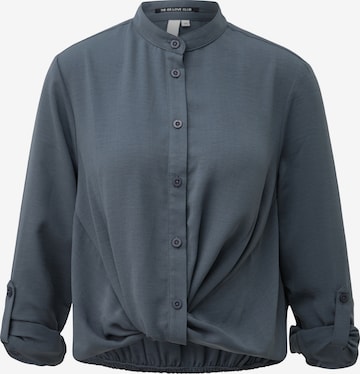 QS Blouse in Grey: front