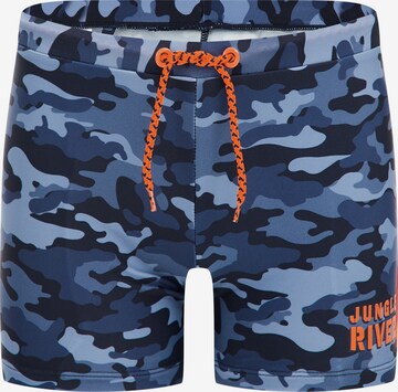 WE Fashion Zwemshorts in Blauw: voorkant