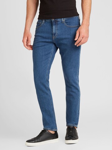 Slimfit Jeans de la Calvin Klein pe albastru: față