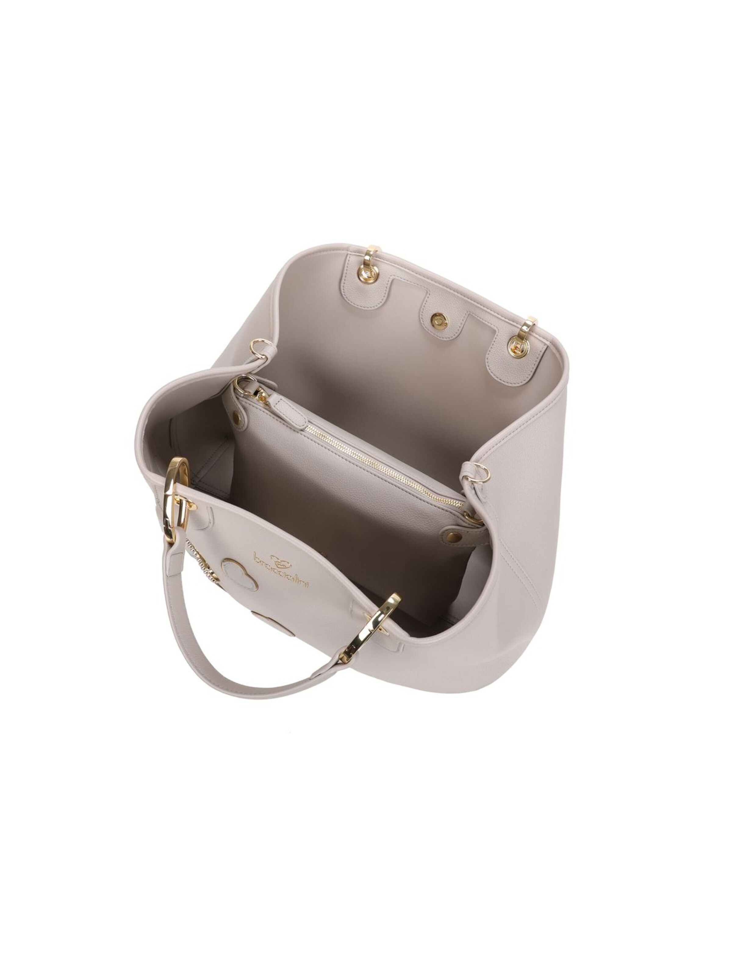 Borsa a mano 'Beth Patch' di Braccialini in grigio