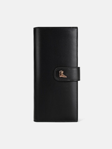 L37 HANDMADE SHOES Wallet in Black: front