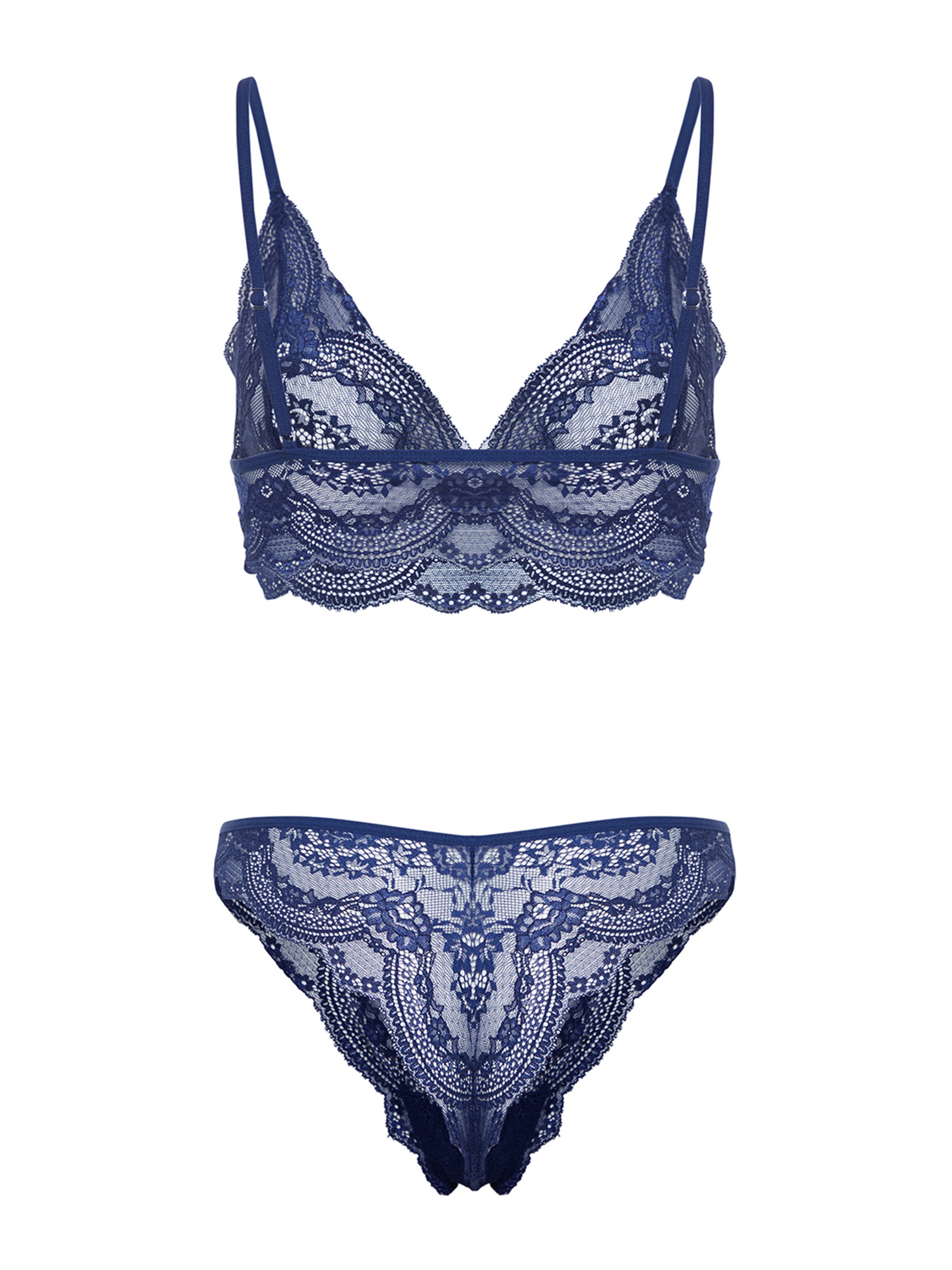 Trendyol Kolmnurk Pesukomplektid, värv sinine