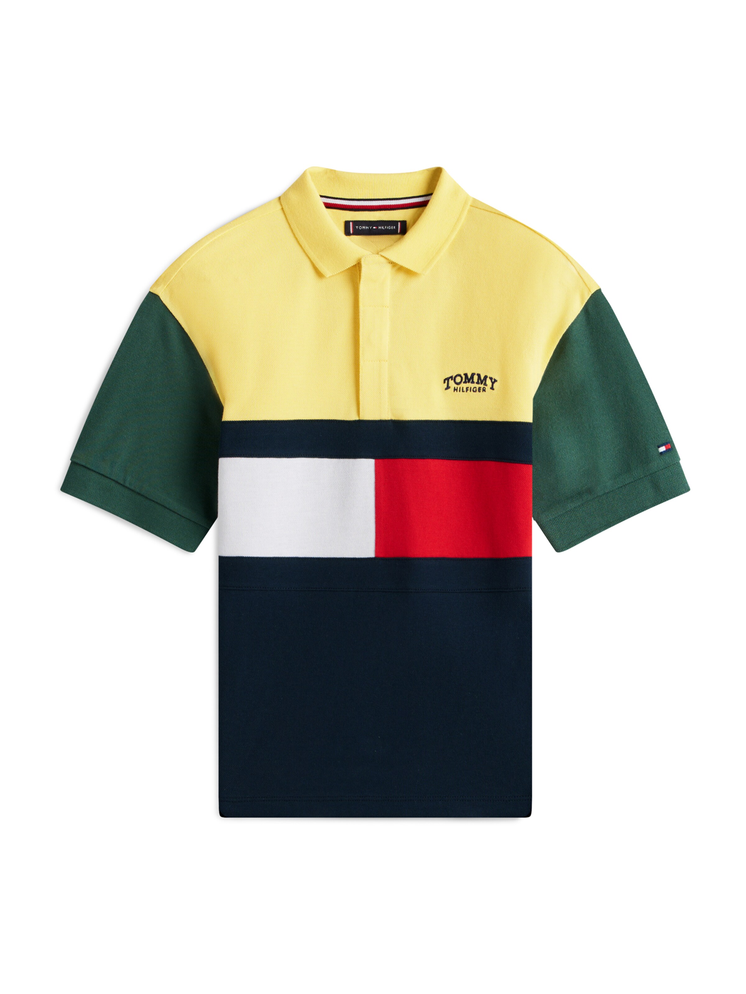 Tricou de la TOMMY HILFIGER pe galben: față
