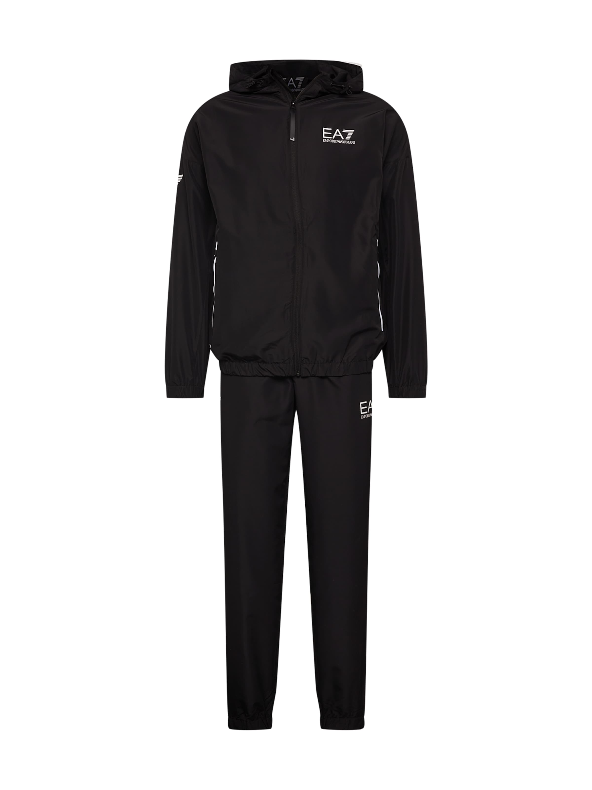 EA7 Emporio Armani Φόρμα για το σπίτι σε μαύρο: μπροστά