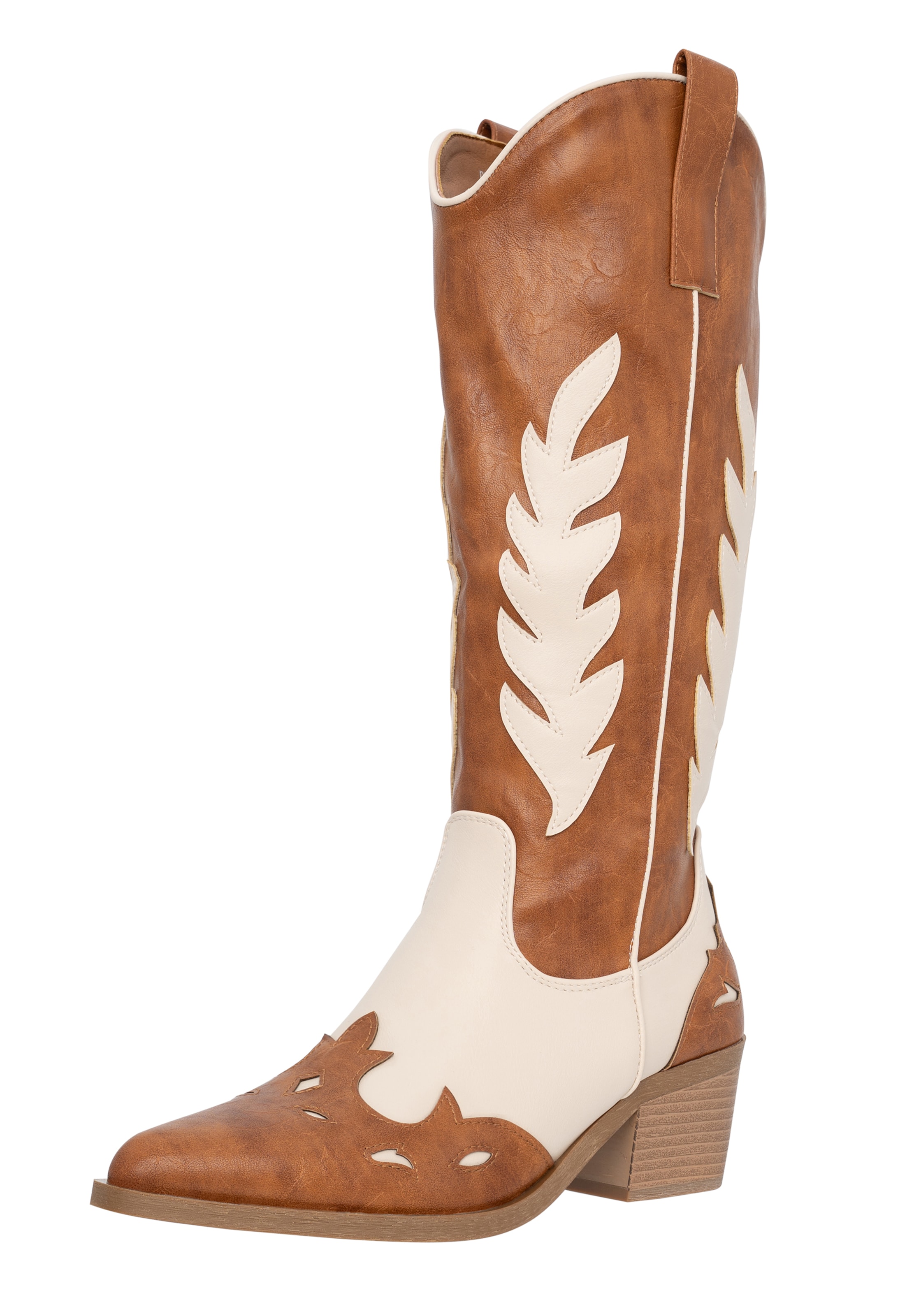 Salinyang Cowboylaarzen in Bruin: voorkant