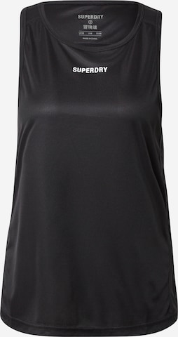 Superdry Sports Top 'Train Active' in Black: front