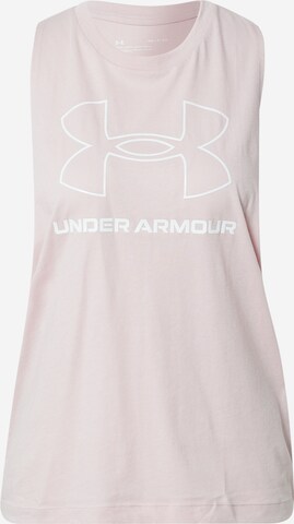 Top sportivo di UNDER ARMOUR in rosa: frontale